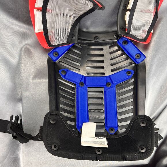 Vintage 90s HRP Flak Jak III Motocross Supercross Chest Protector Jr. Roost Neon - Picture 16 of 16